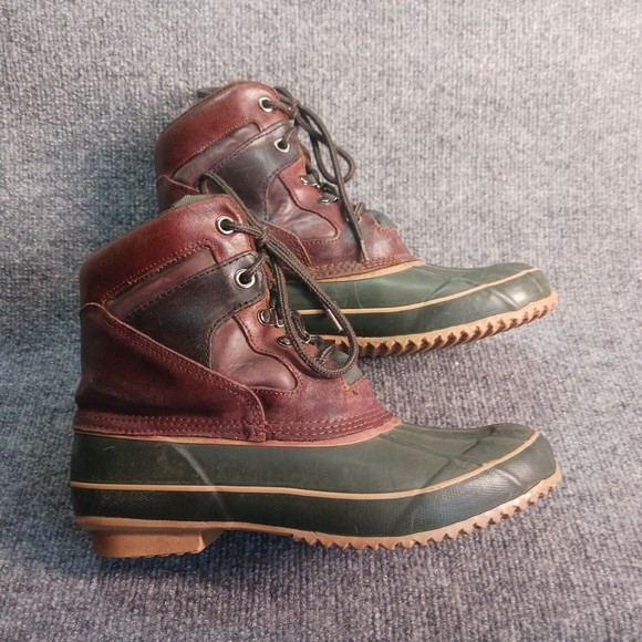 Vintage Fin & Fur Hunting Shoe Duck Boots Made In USA Made US Sz 8 Mens - Picture 1 of 15